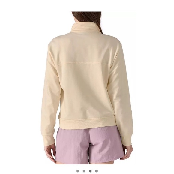 Patagonia Women's Small Ahnya 1/4 Zip Pullover Natural White Cream Jacket NWT - Picture 7 of 9